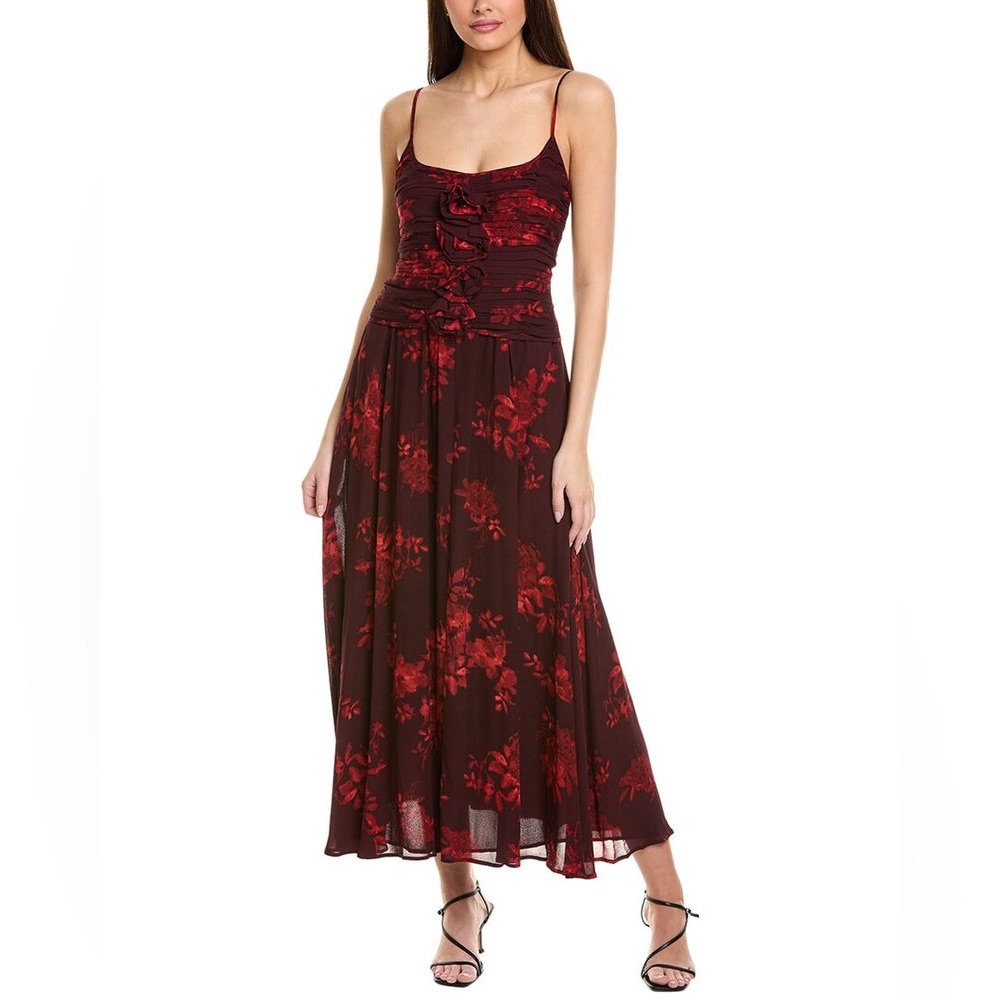 JL LUXE Ruched Bodice Maxi Dress